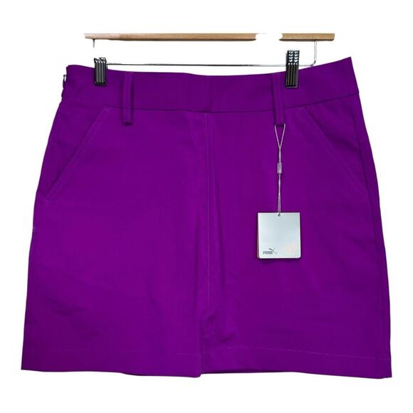 PUMA Golf Tech Skort Skirt‎ Purple Tennis Pickleball Active Wear Women's 8 - Picture 1 of 7